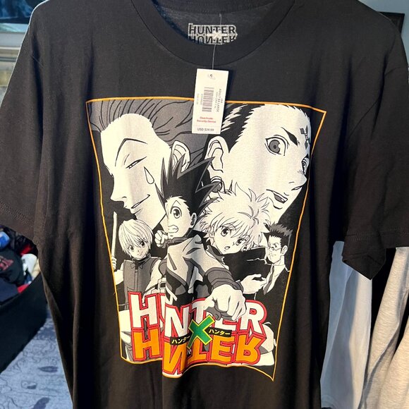 NWT Hunter X Hunter Spencer's Black Multi-Character Graphic Tee T-Shirt SZ XL - Picture 1 of 5